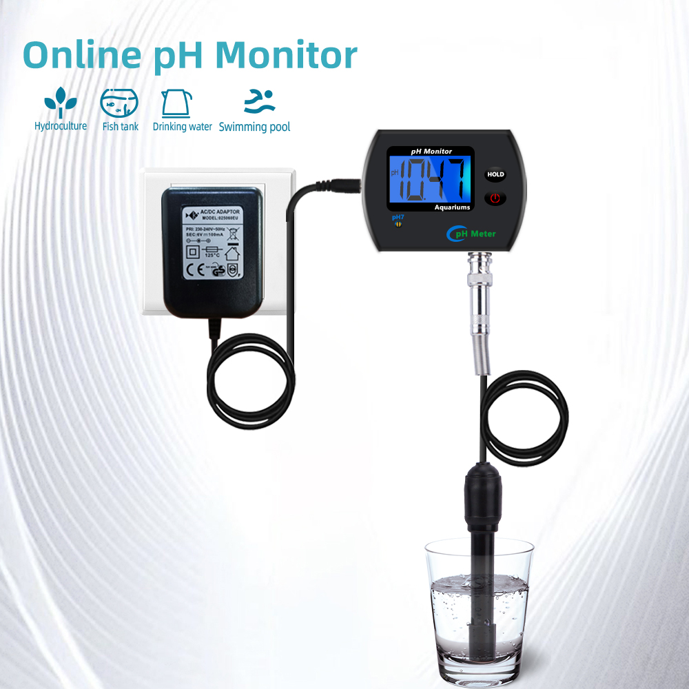 Digital Ph Meter Aquarium Drin - Marine Aquarium Water Analyzer reseña y precio