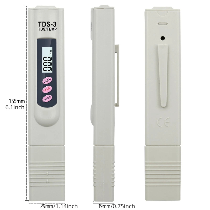 1/3 Pcs Portable LCD Digital T - Marine Aquarium Water Analyzer reseña y precio