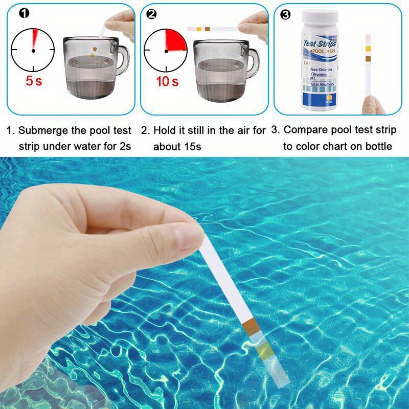Chlorine PH Test Strips SPA Sw - Marine Aquarium Water Analyzer reseña y precio