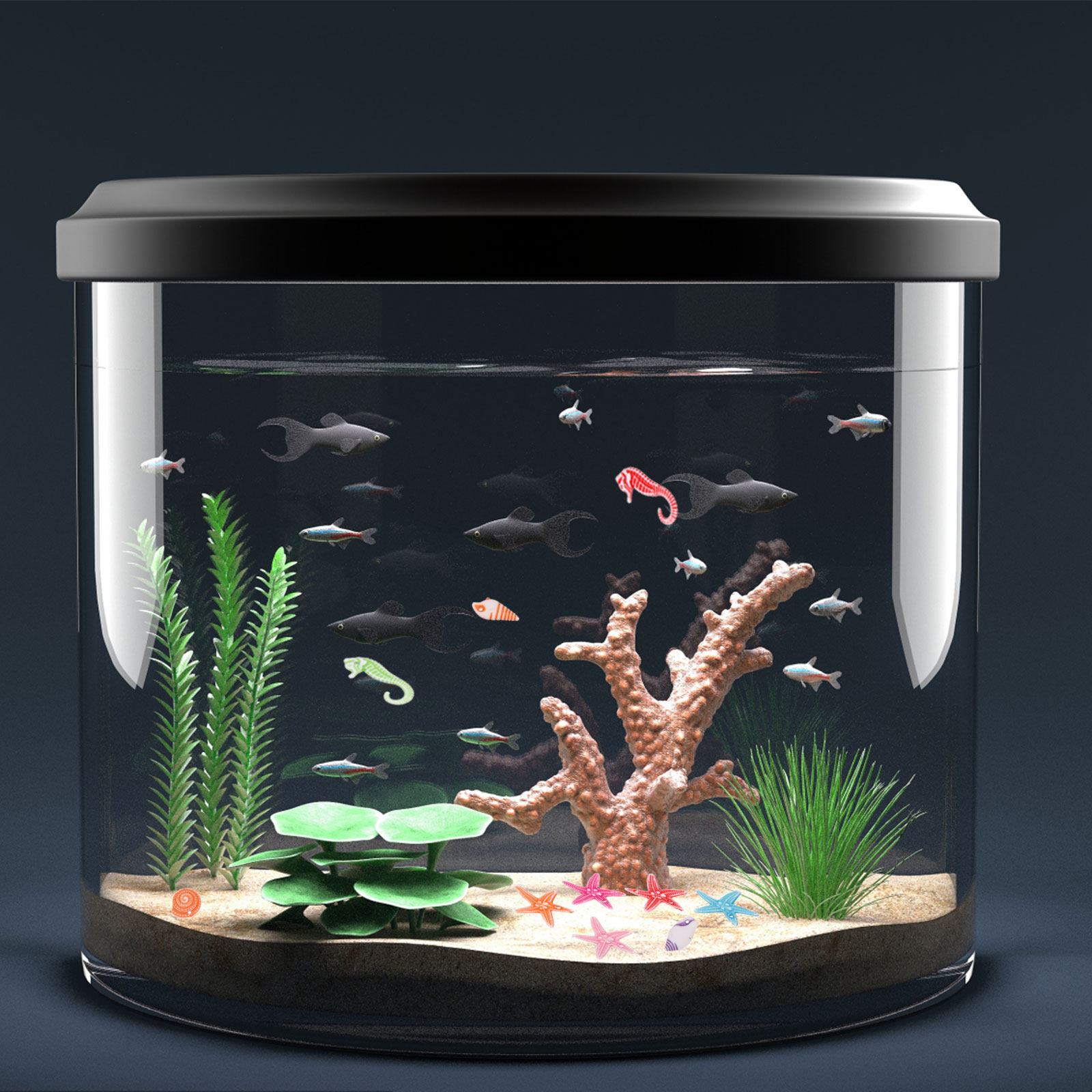 60Pcs Mini Sea Animal Resin Or - Marine Life Aquariums reseña y precio
