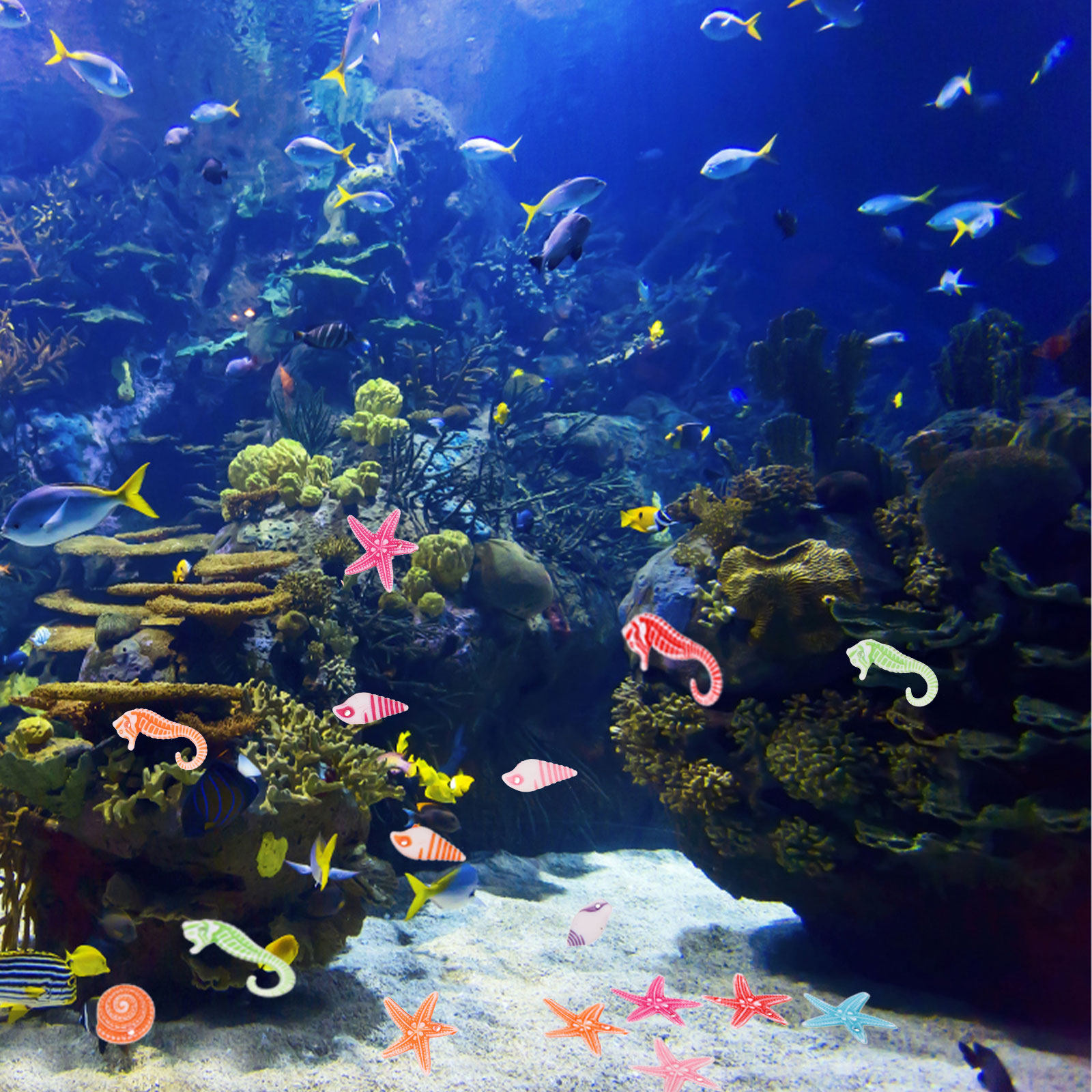 60Pcs Mini Sea Animal Resin Or - Marine Life Aquariums reseña y precio