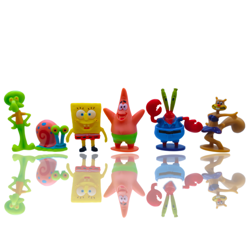 6pcs SpongeBob Fish Tank Decor - Marine Aquarium Tanks reseña y precio