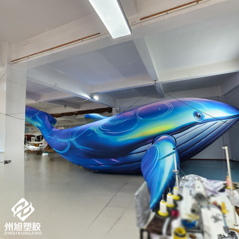Inflatable blue whale, used as - Marine Life Aquariums reseña y precio