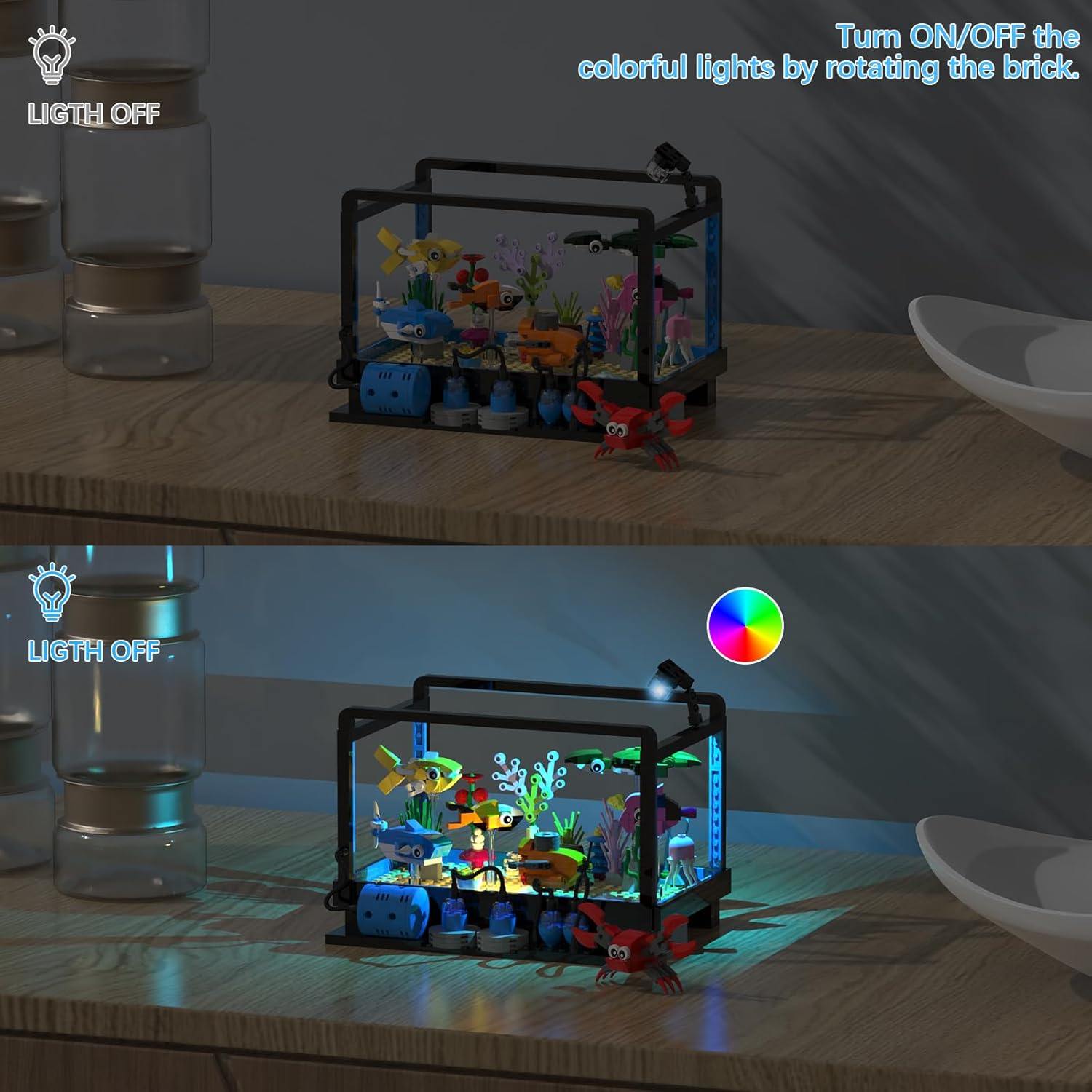 Fish Tank Building Block Set,  - Marine Life Aquariums reseña y precio