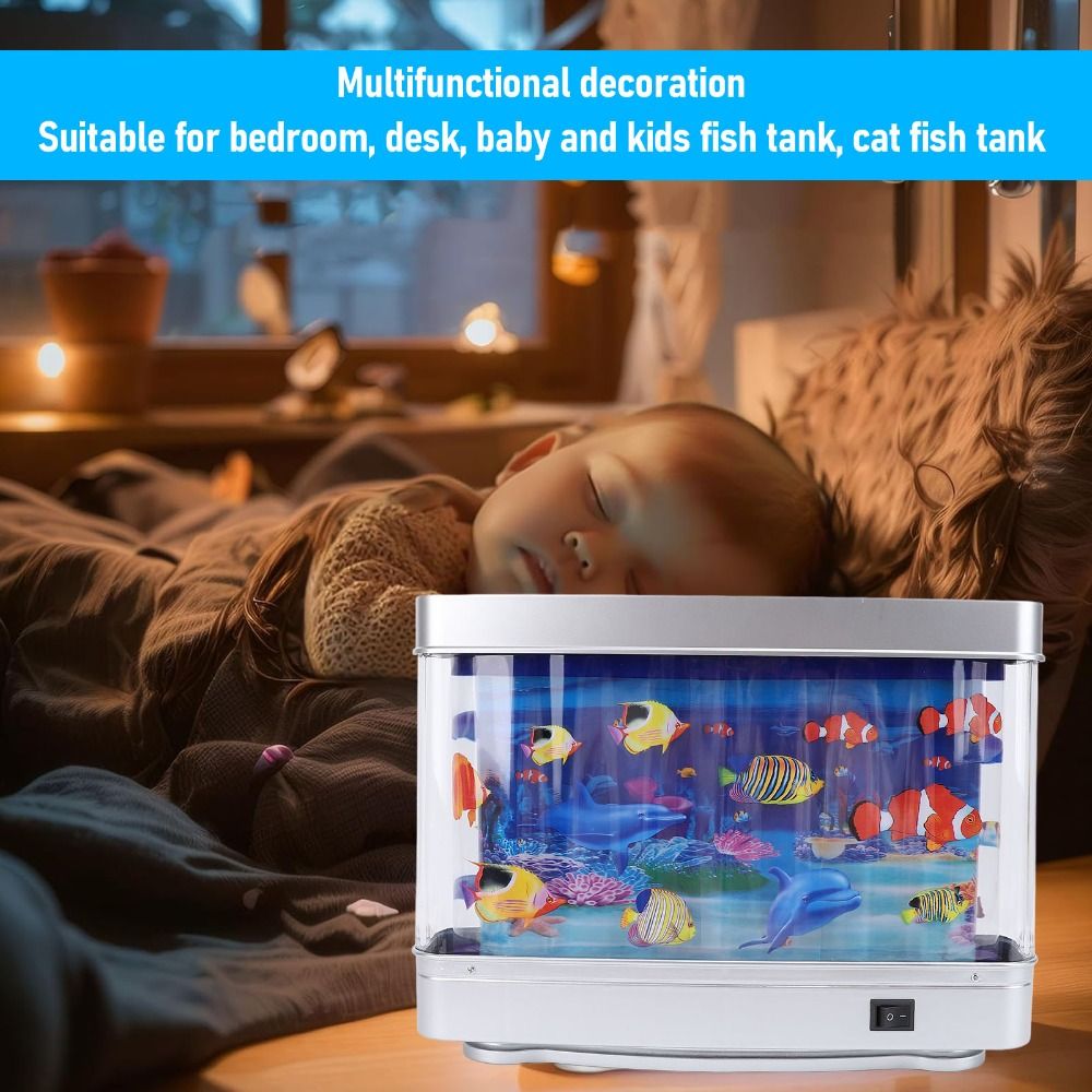 Decorative LED Fake Fish Tank  - Marine Life Aquariums reseña y precio