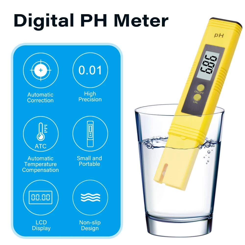 Digital PH Tester Meter Portab - Marine Aquarium Water Analyzer reseña y precio
