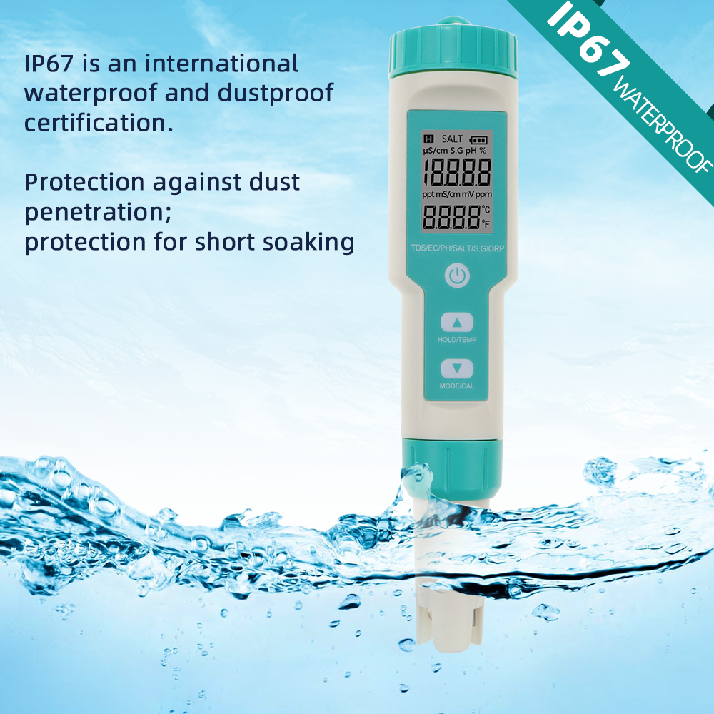 New 7 in 1 Digital Salinity Te - Marine Aquarium Water Analyzer reseña y precio