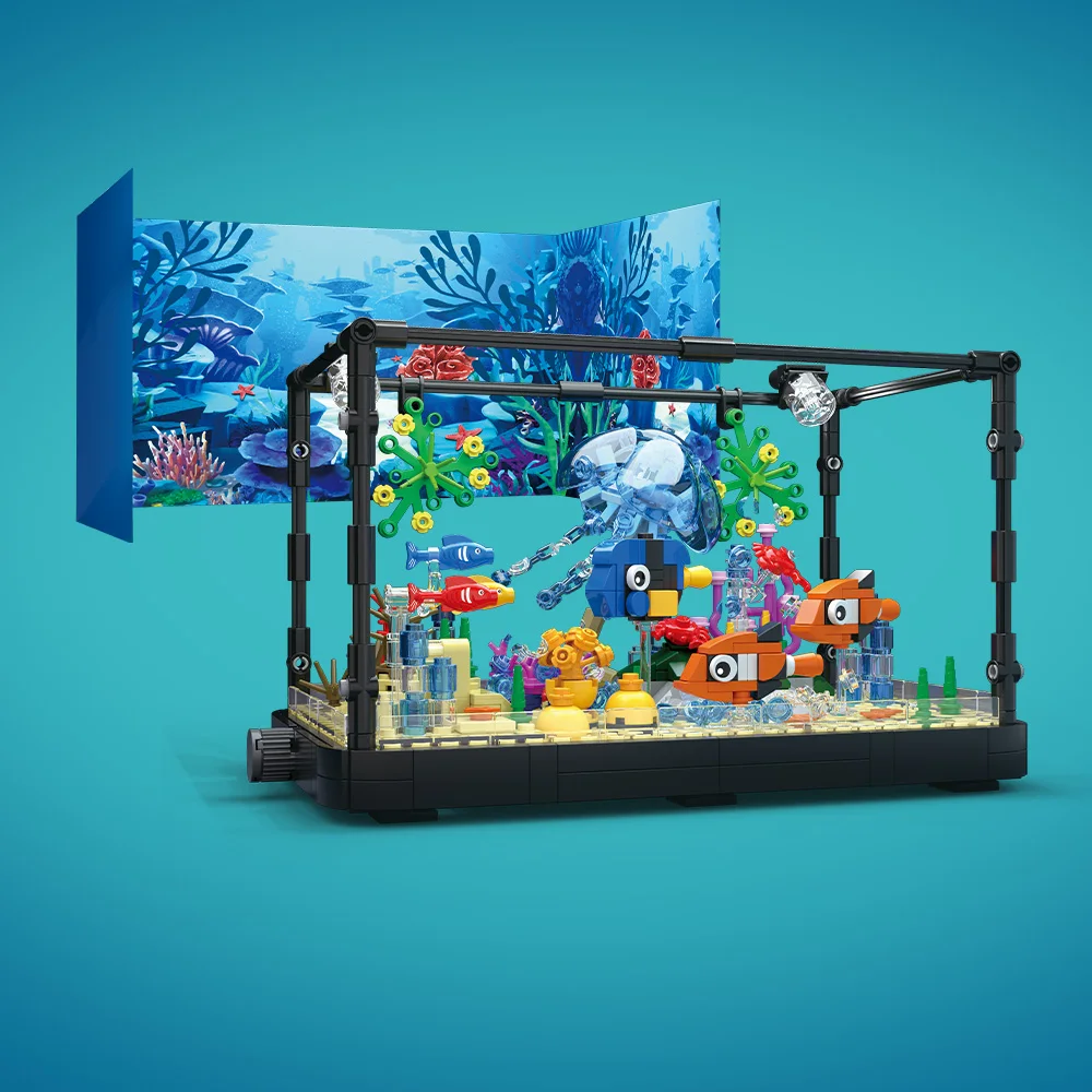 Fish Tank Building Block Set w - Marine Aquarium Tanks reseña y precio