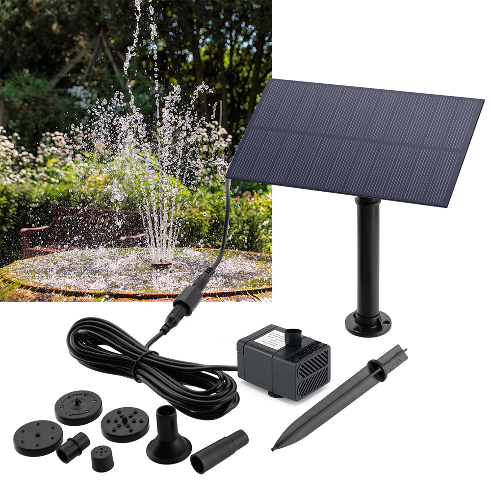 5W 5V Solar Water Pump Garden  - Marine Aquarium Tanks reseña y precio