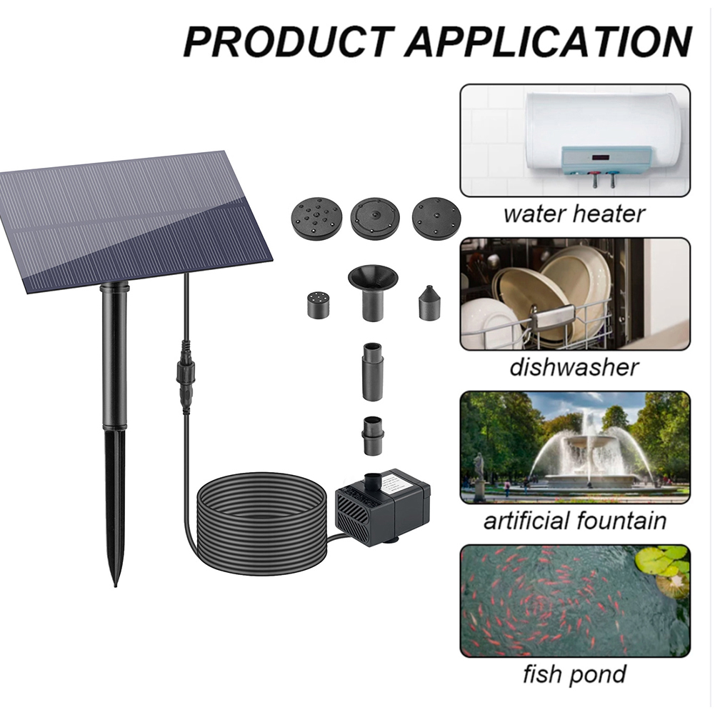 5W 5V Solar Water Pump Garden  - Marine Aquarium Tanks reseña y precio