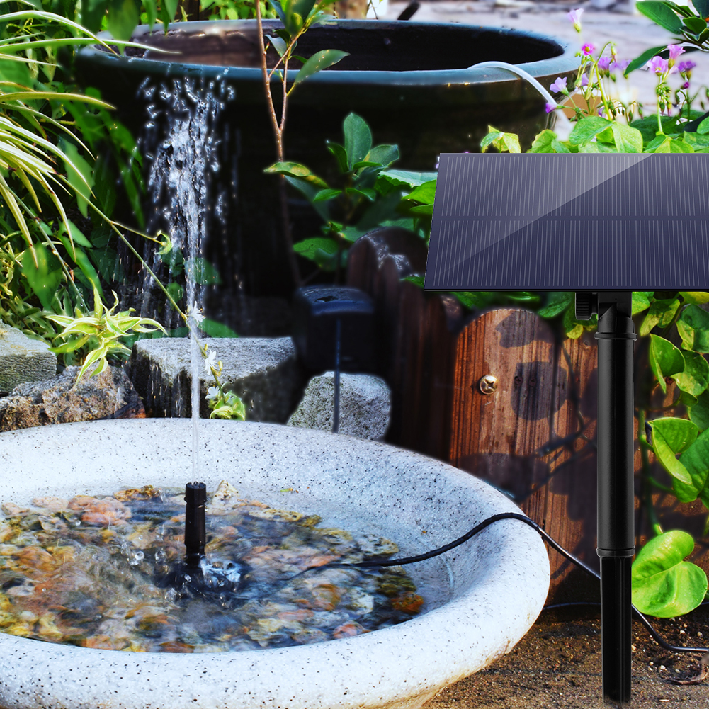 5W 5V Solar Water Pump Garden  - Marine Aquarium Tanks reseña y precio