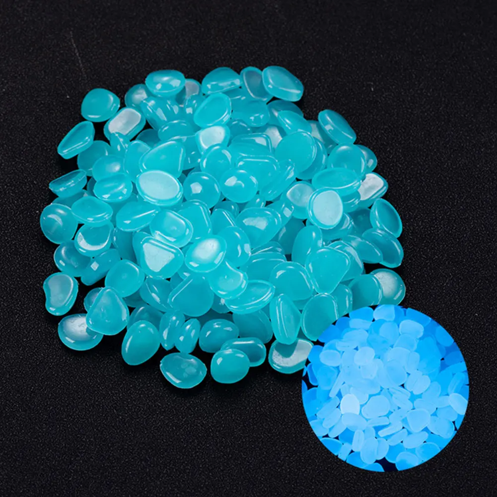 100Pcs Pebbles Glow In The Dar - Marine Aquarium Tanks reseña y precio