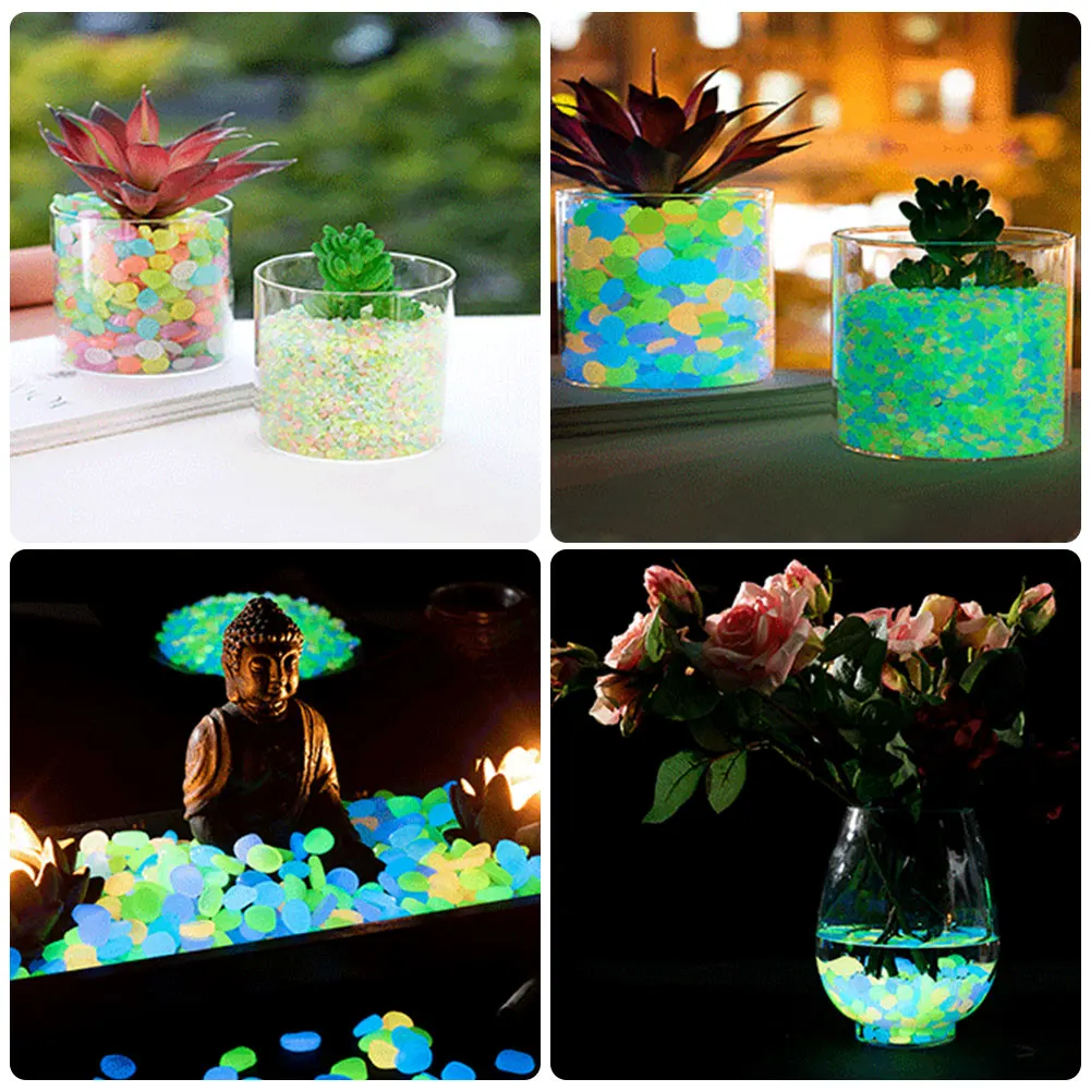 100Pcs Pebbles Glow In The Dar - Marine Aquarium Tanks reseña y precio