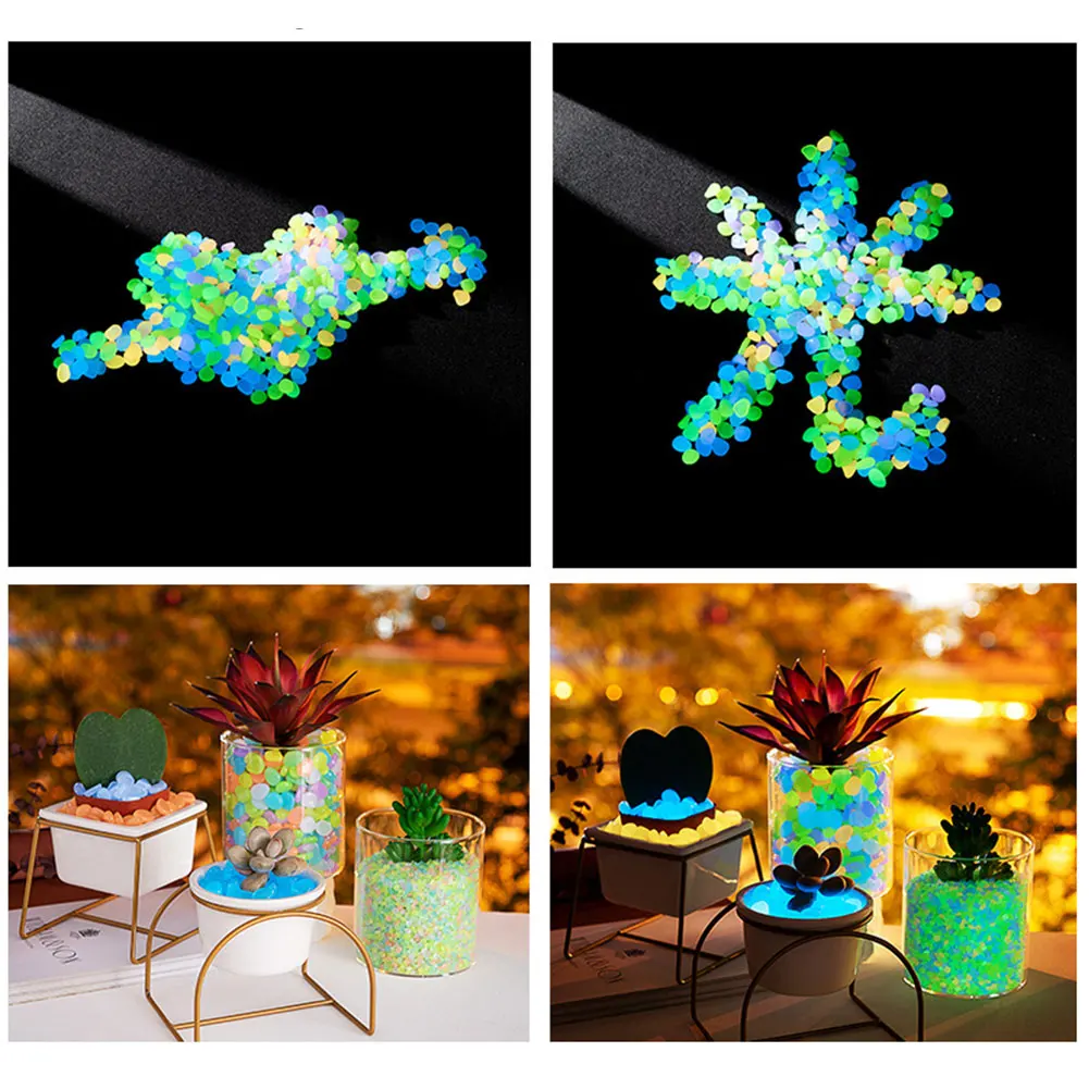 100Pcs Pebbles Glow In The Dar - Marine Aquarium Tanks reseña y precio