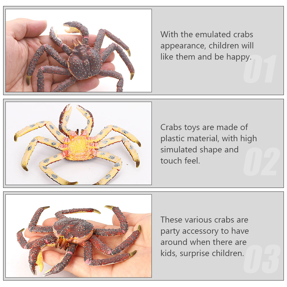 1Pcs Realistic Crab Sculpture  - Marine Life Aquariums reseña y precio