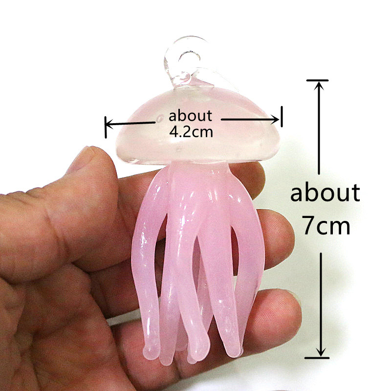 Pink Jellyfish Glass Pendant C - Marine Life Aquariums reseña y precio