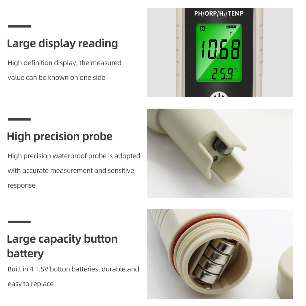 4 in 1 Aquarium PH Meter ORP H - Marine Aquarium Water Analyzer reseña y precio