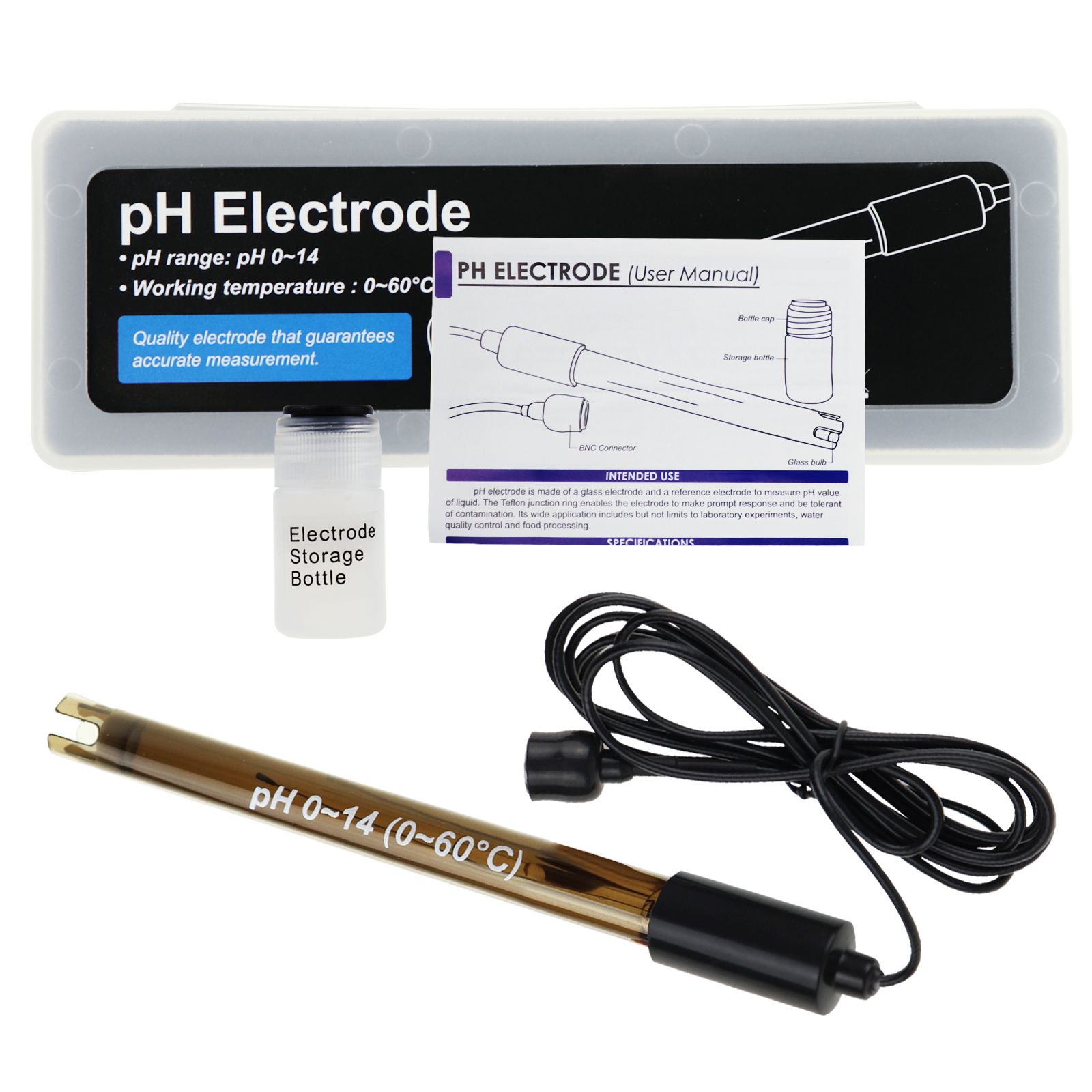 Ph Meter Ph Sonde Pool BNC Typ - Marine Aquarium Water Analyzer reseña y precio